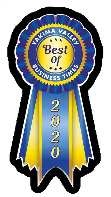 Best of 2020 ribbon from the Yakima Valley Business Times