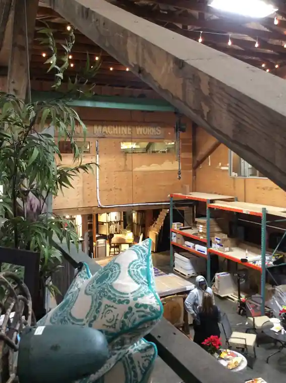 Showroom interior during the renovation